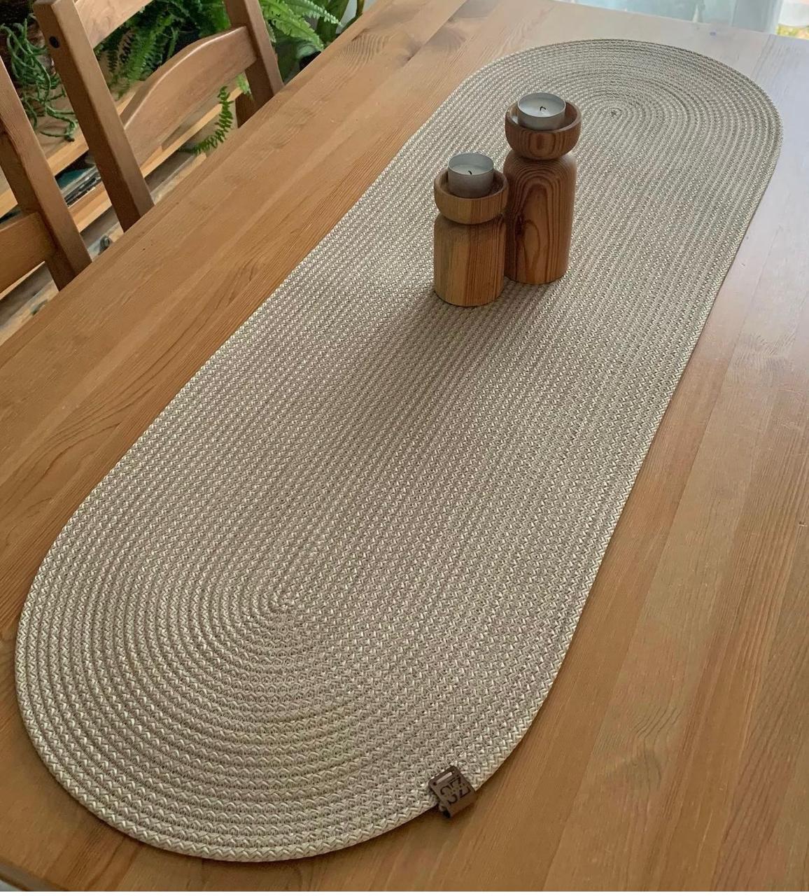 Handmade Woven Jute Table Runner 110cm 0