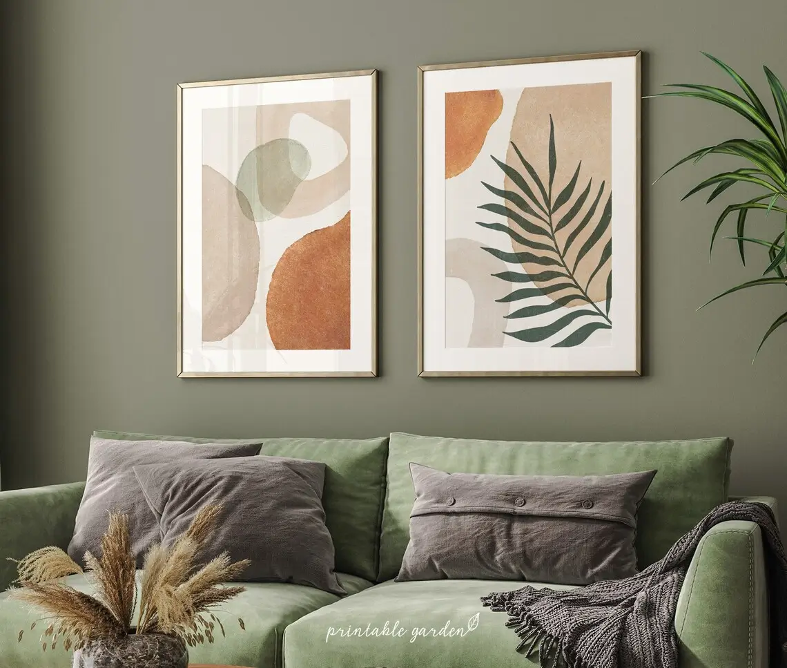 Earthy Tones Nature Wall Decor – Set of 2 2