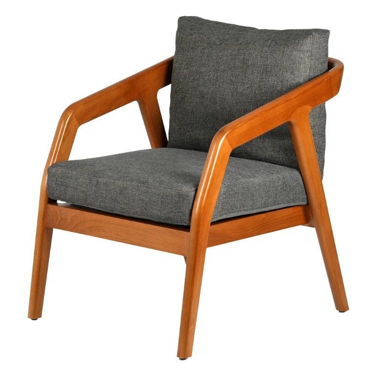 كرسي أولي بهيكل من خشب الزان مع تنجيد في الظهر والمقعد image