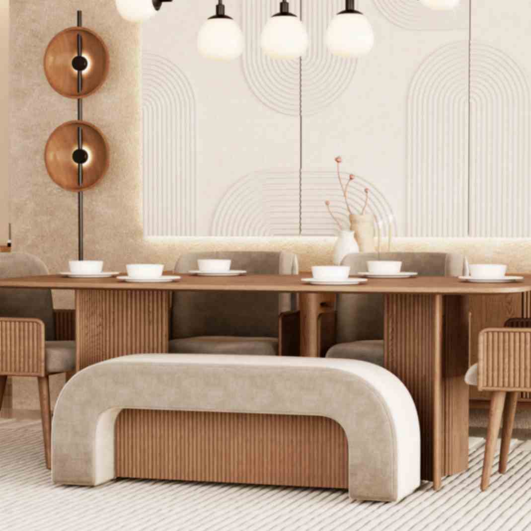 Fern Natural Wood Dining Table 2
