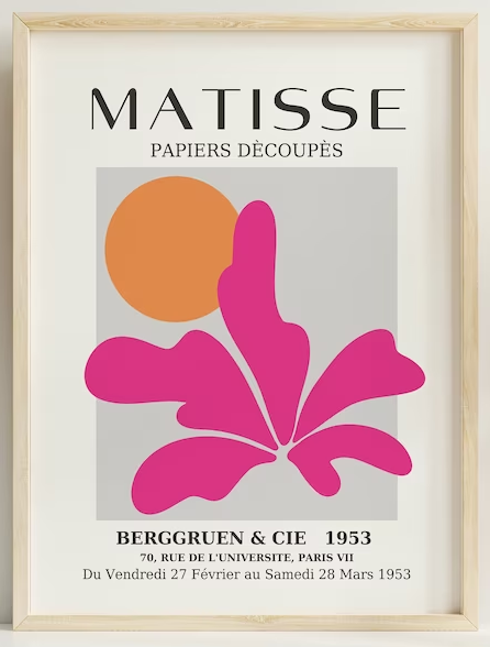 Matisse Poster Pink Flower 0