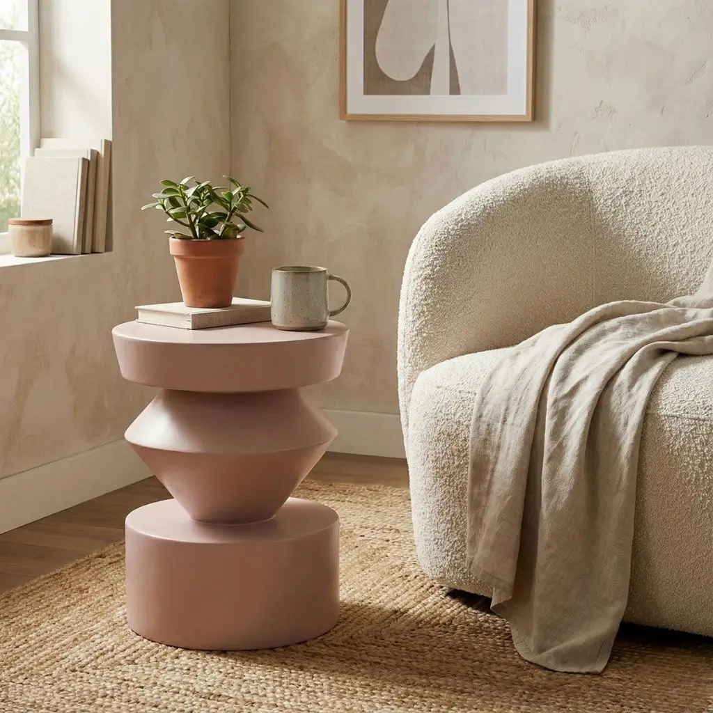 Aruba Side Table - Fiber Glass - Light Weight 2