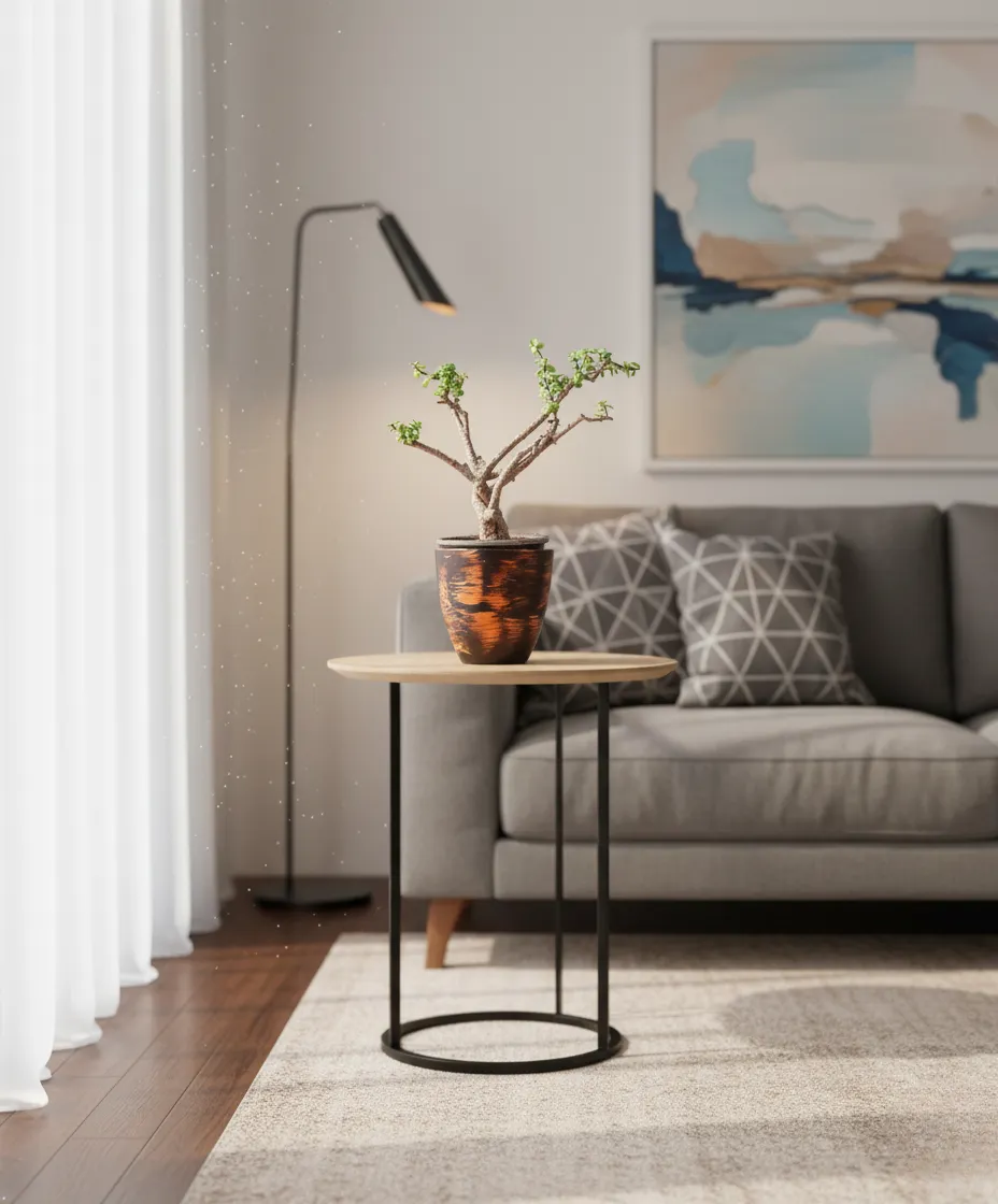 Jade Plant With Brown Pot 1