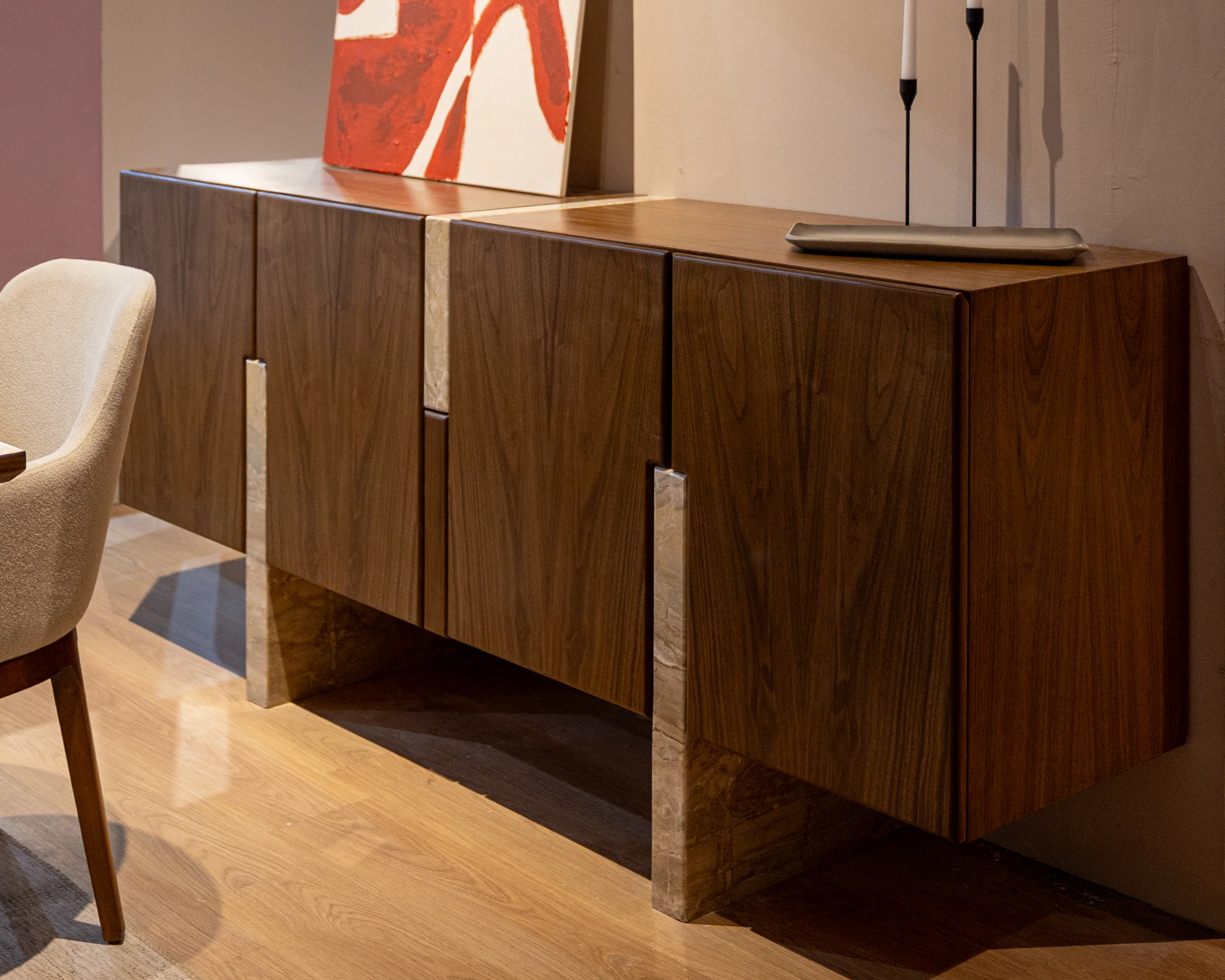 Muse Buffet | Walnut & Marble Luxury 1