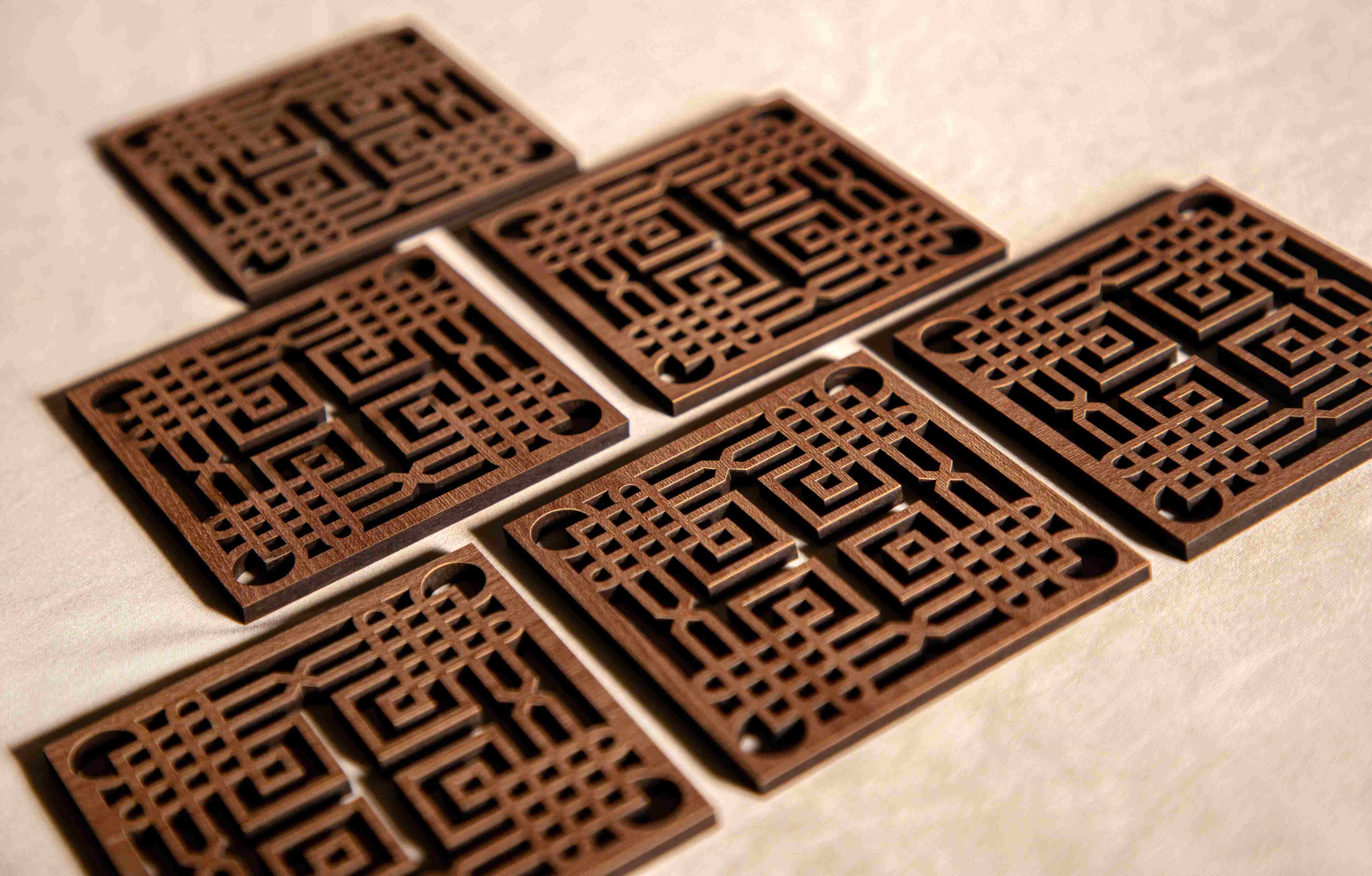 Mashrabiya Coasters - Set of 6 1