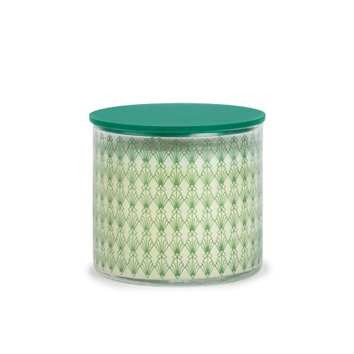 Art Deco Glass Candle - Vanilla Scent 0