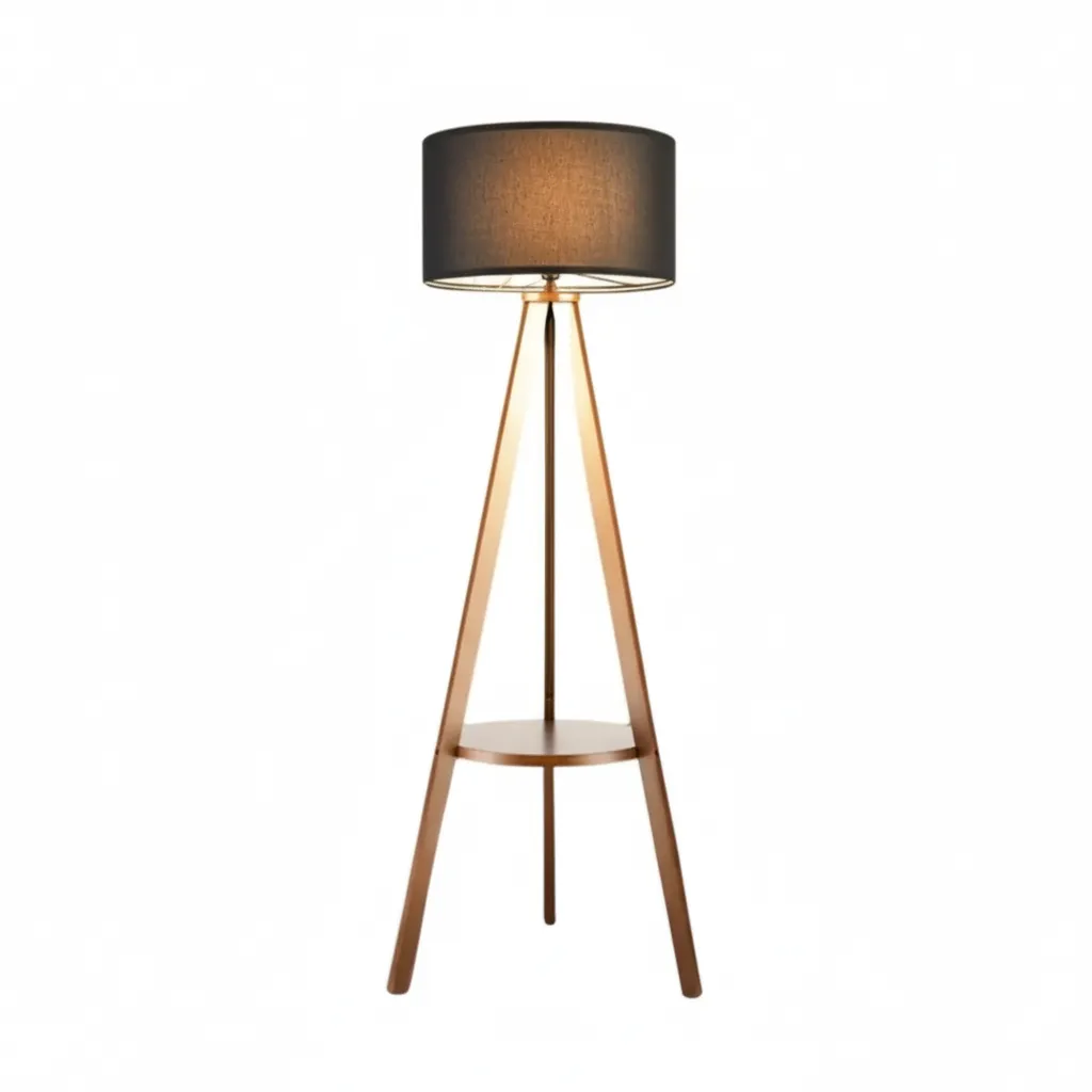 Floor Lamp - Brown & Black - YL187-3A 0