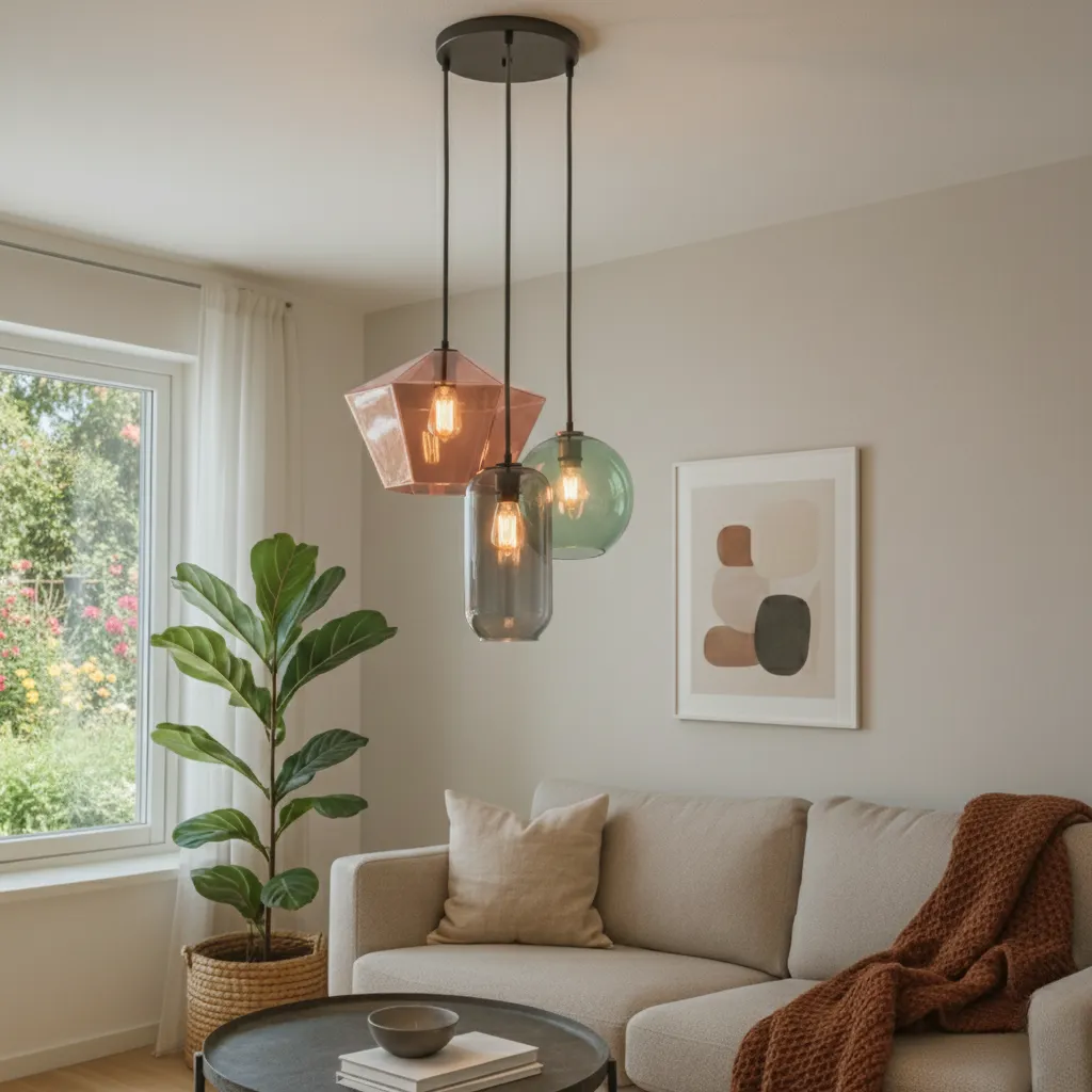 Coloured Glass Pendants 1