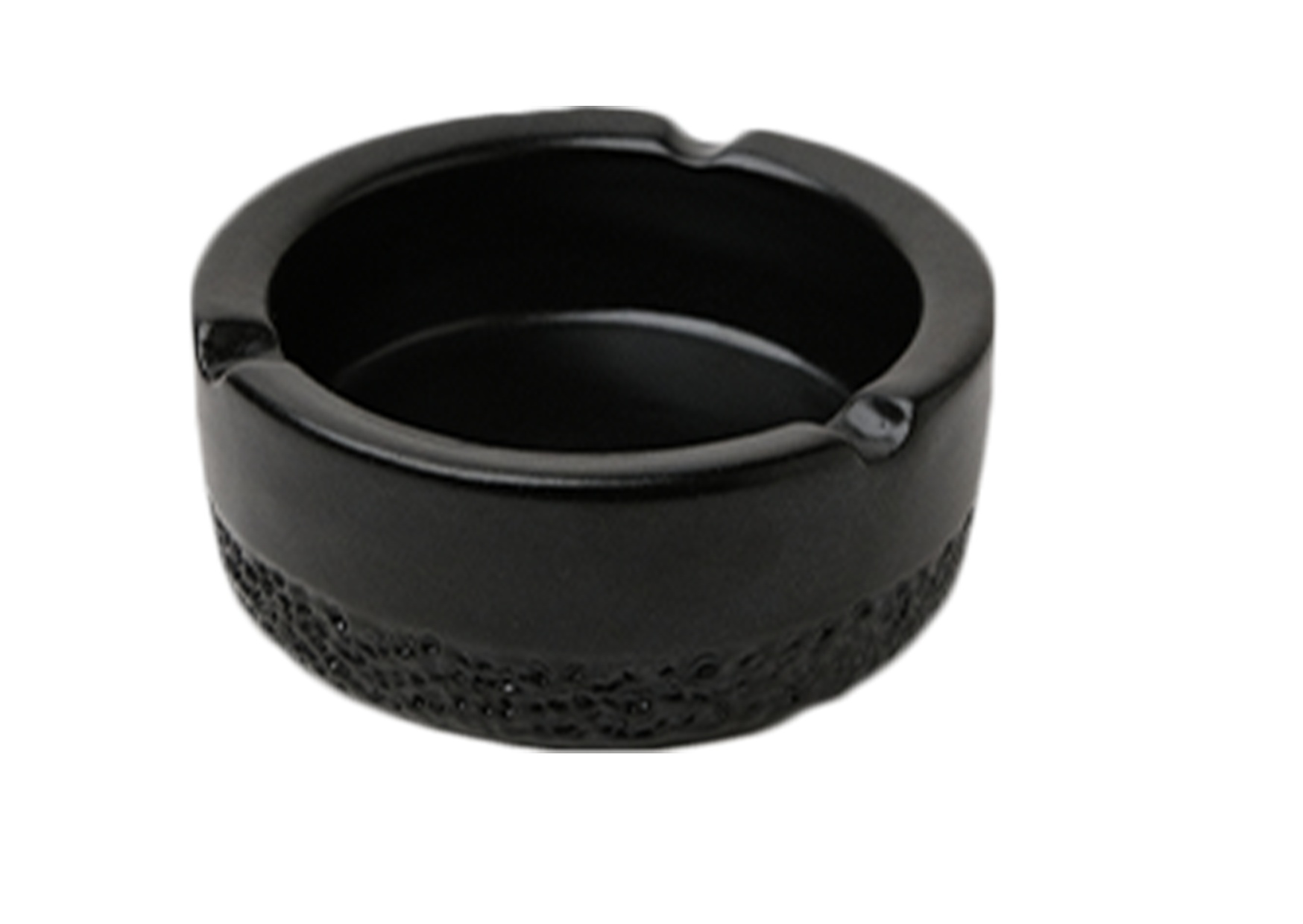 Ashes Black Pottery Cigar Ashtray 0