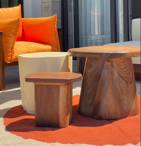 Ronnie Sarsu Side Table – Crafted from Solid Sarsu Wood 1