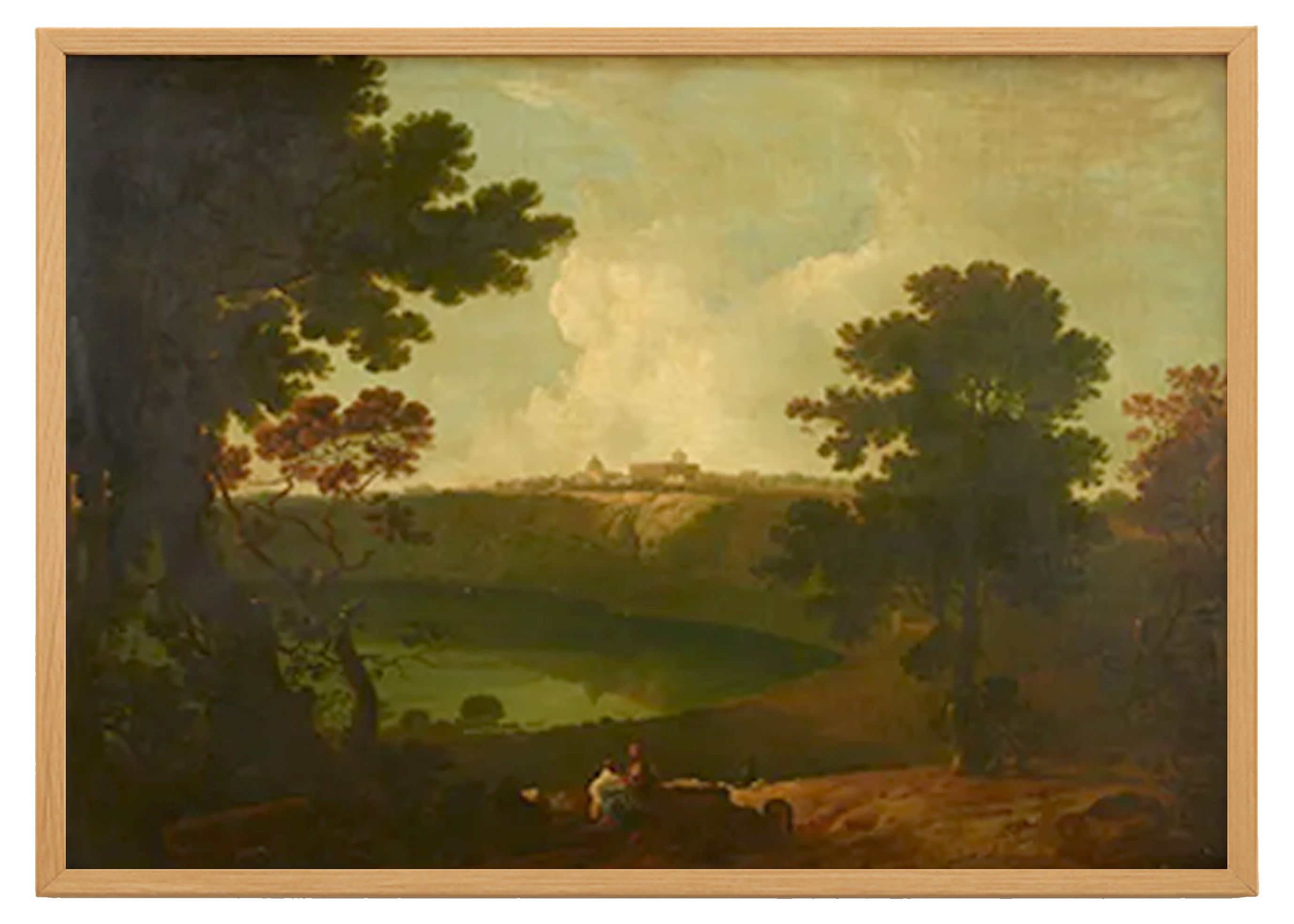 Classic Painting Print Day By the River 0
