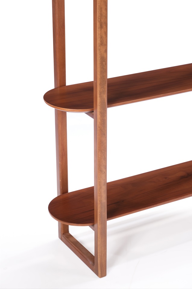 Ellipse 4-Tier Wooden Shelving Unit 2