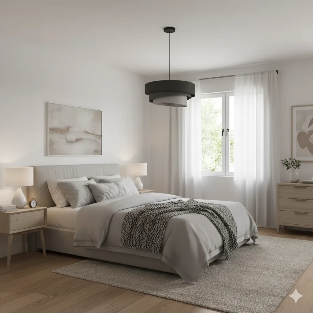 Chantelle Ceiling Lamp - Black & Gray - 5224 1