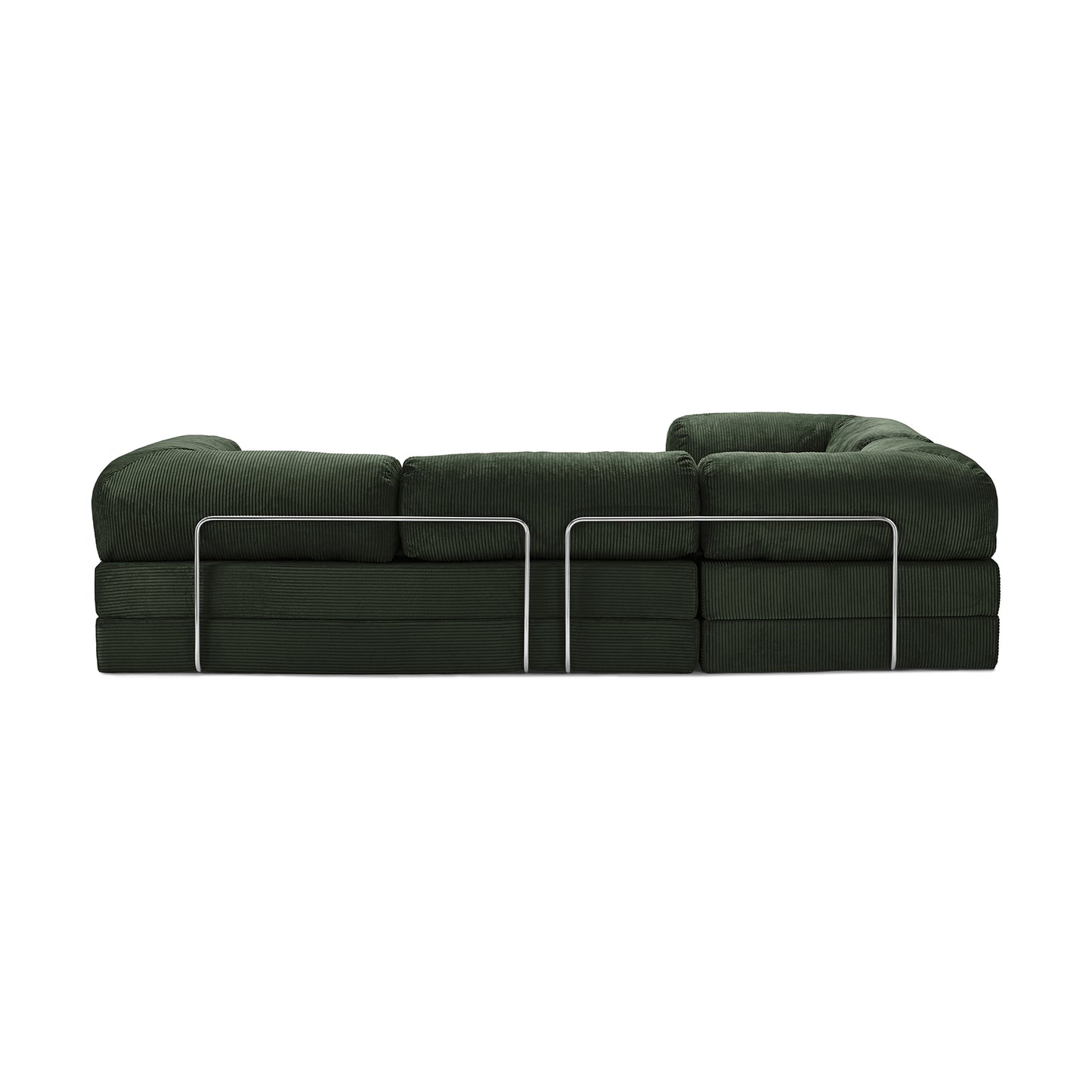 Teddy Sofa Closed End L-Shape - Emerald 2
