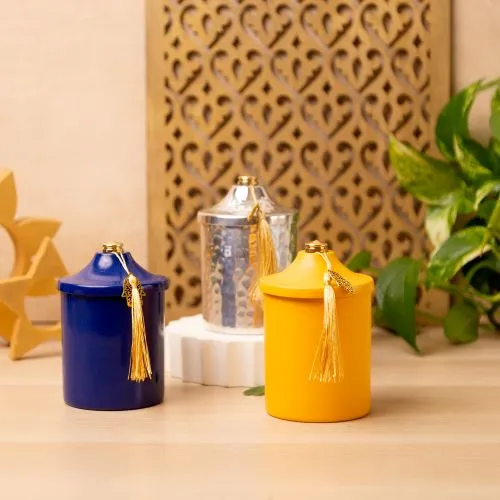 Caramelized Vanilla Scented Pyramid Candle Cup 3
