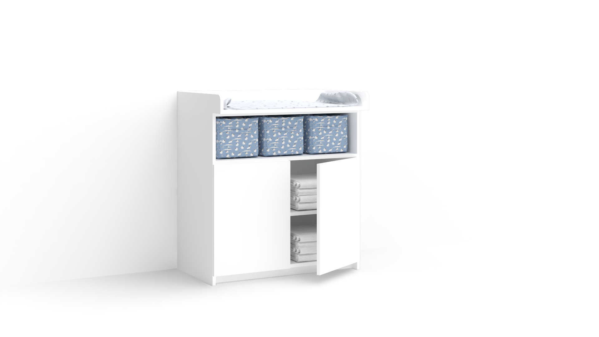 Meda Convertible Changing table (Hinged doors) 1