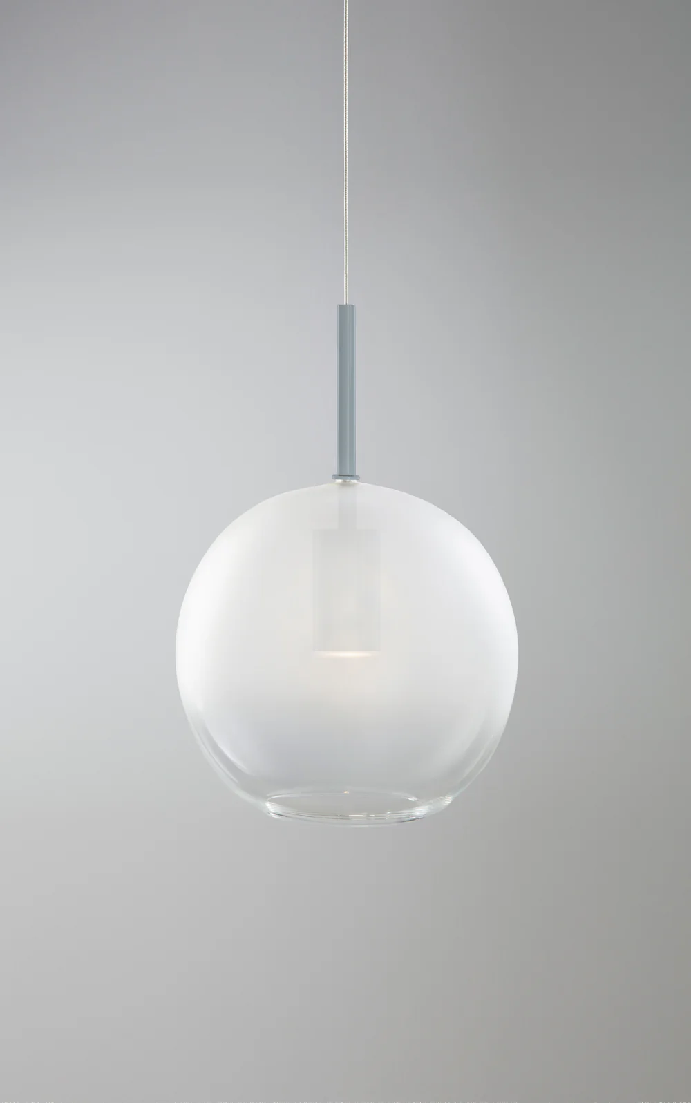 Blow Frosted Suspension - Downlight - Large - Blue 0