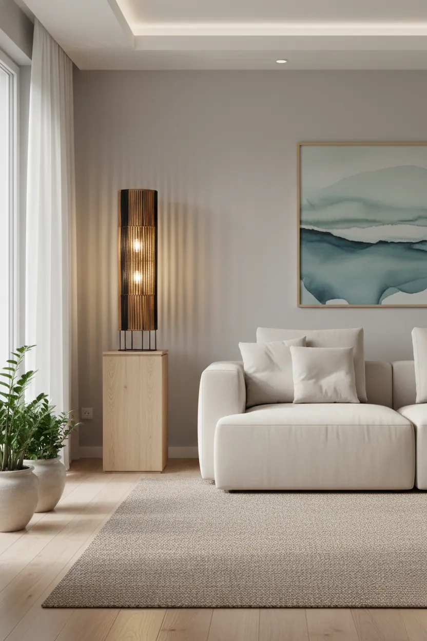 Bamboo Column Floor Lamp 1