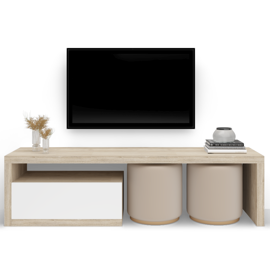 Maze Functional TV Unit With Built-In Seating 0