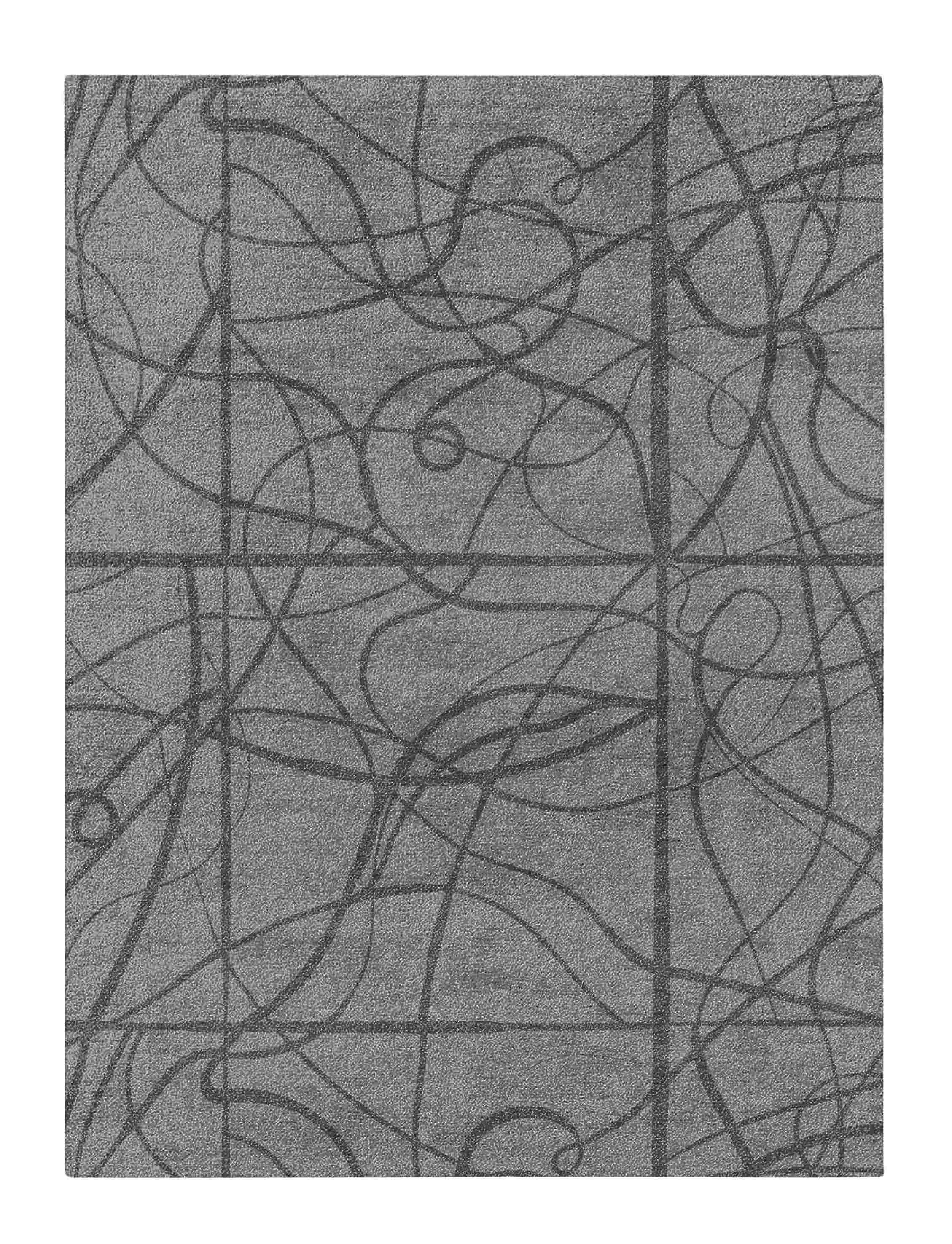 Groove Rug - A Hand-Painted Appearance in Wool & Viscose 0