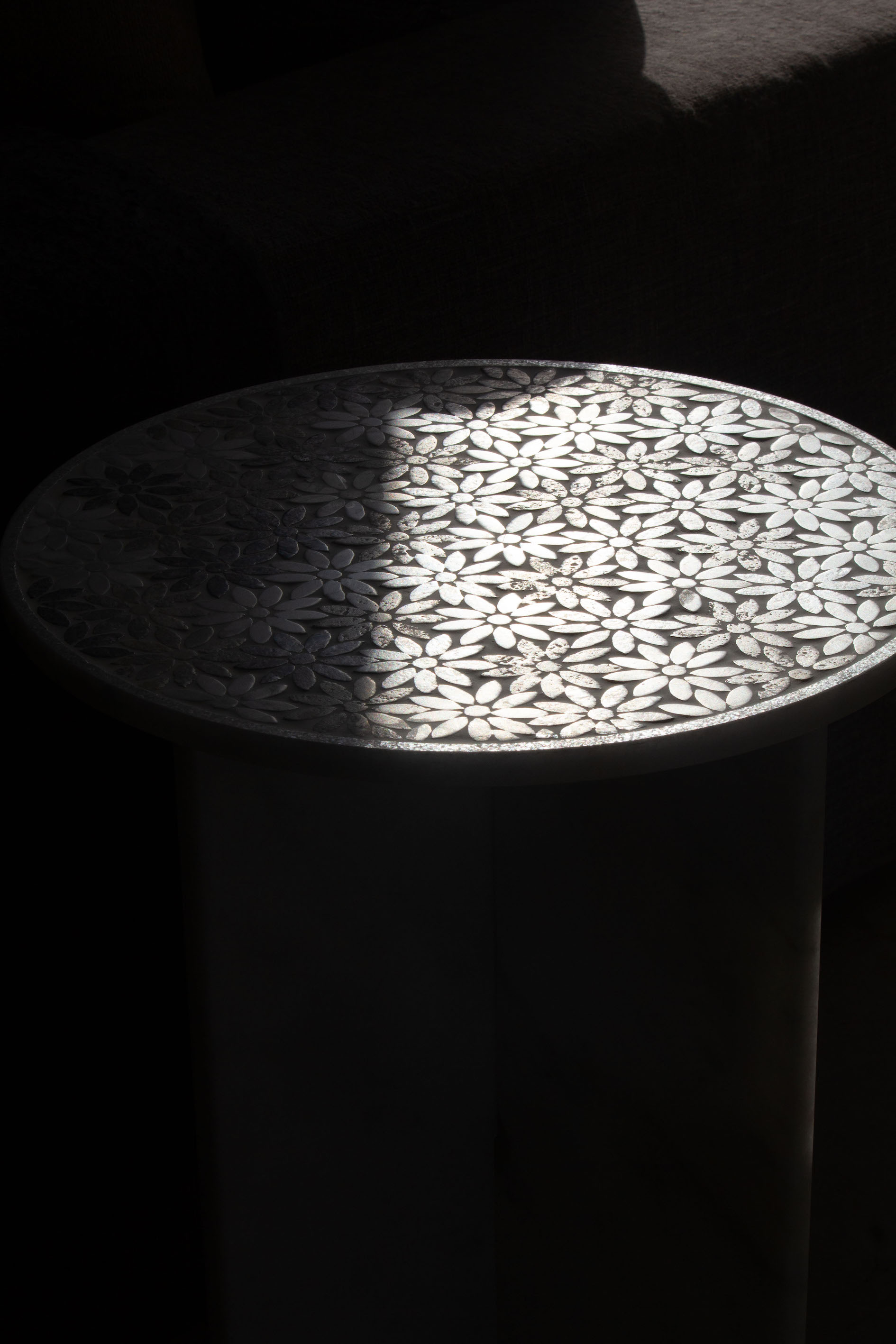 In Full Bloom Marble Side Table 2