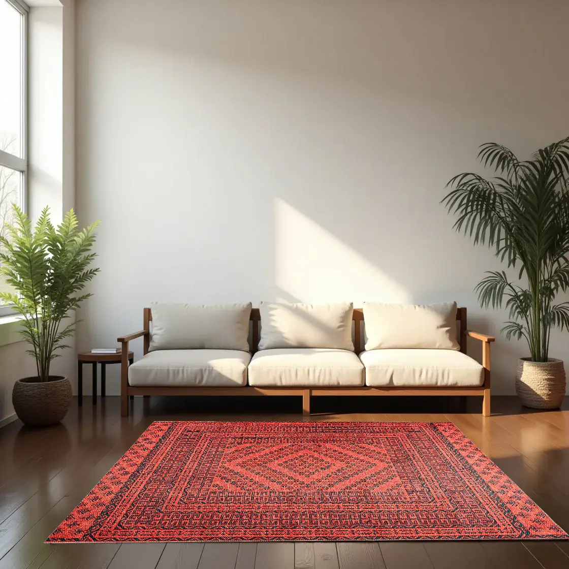 Saraya Digital Woven Rug – Tribal Precision and Bold Comfort 2