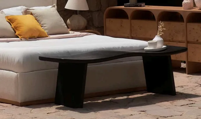 Dunes Oak Veneer Bench 1