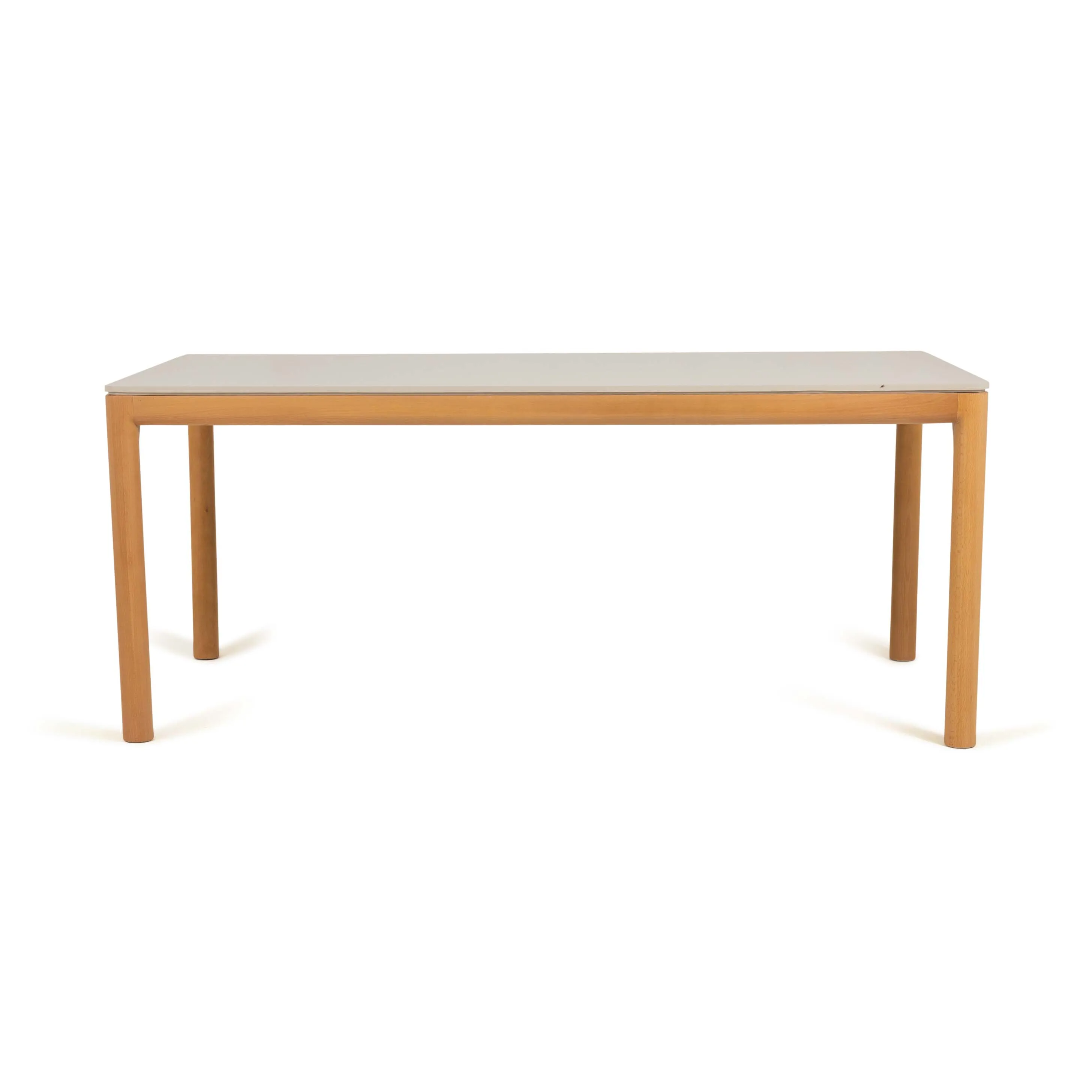 Nia Dining Table With Beech Wood Legs and Laminated Top 0