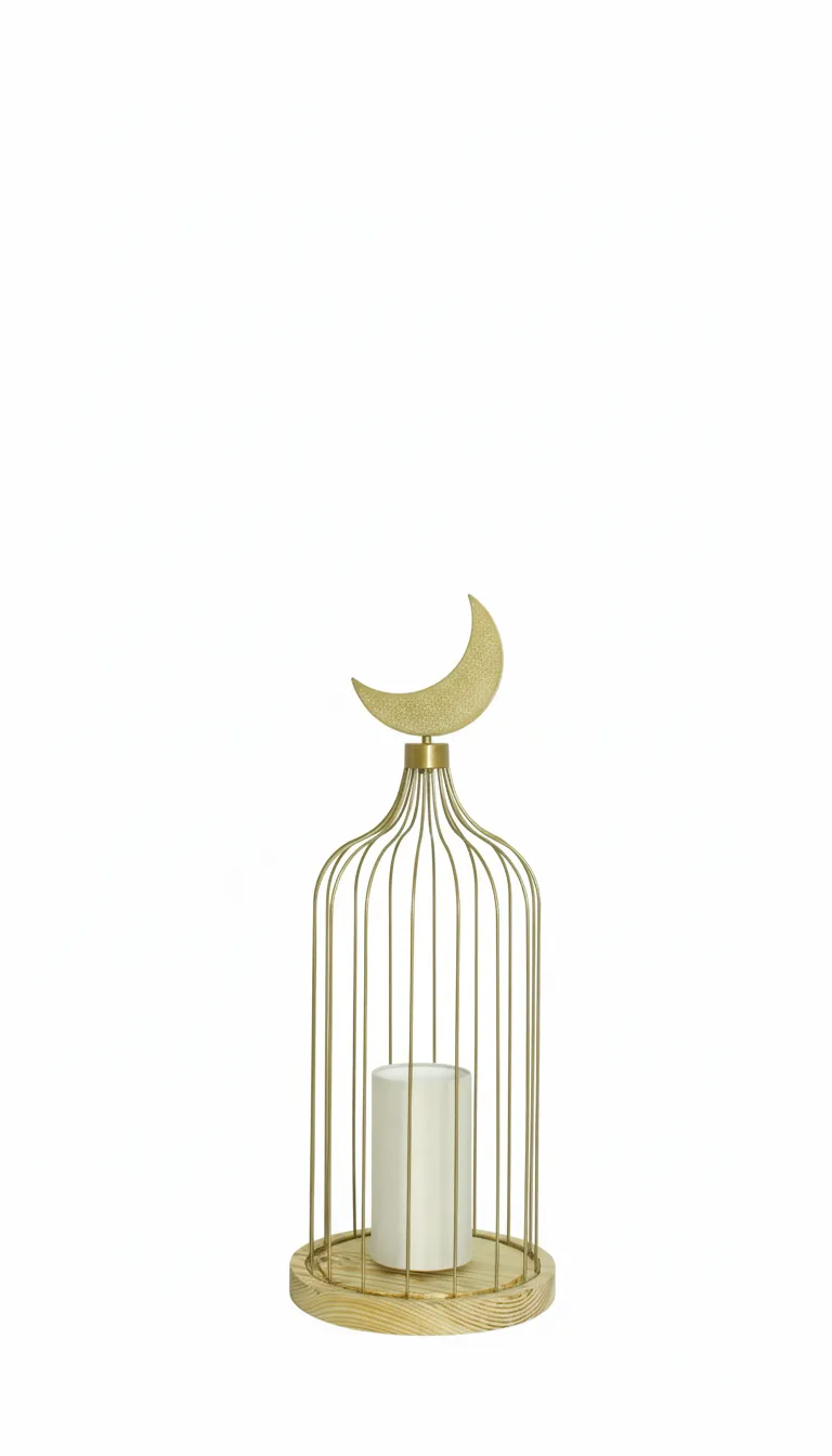 Floor Lamp - Gold & Wooden YL-FL-773N-1L 0