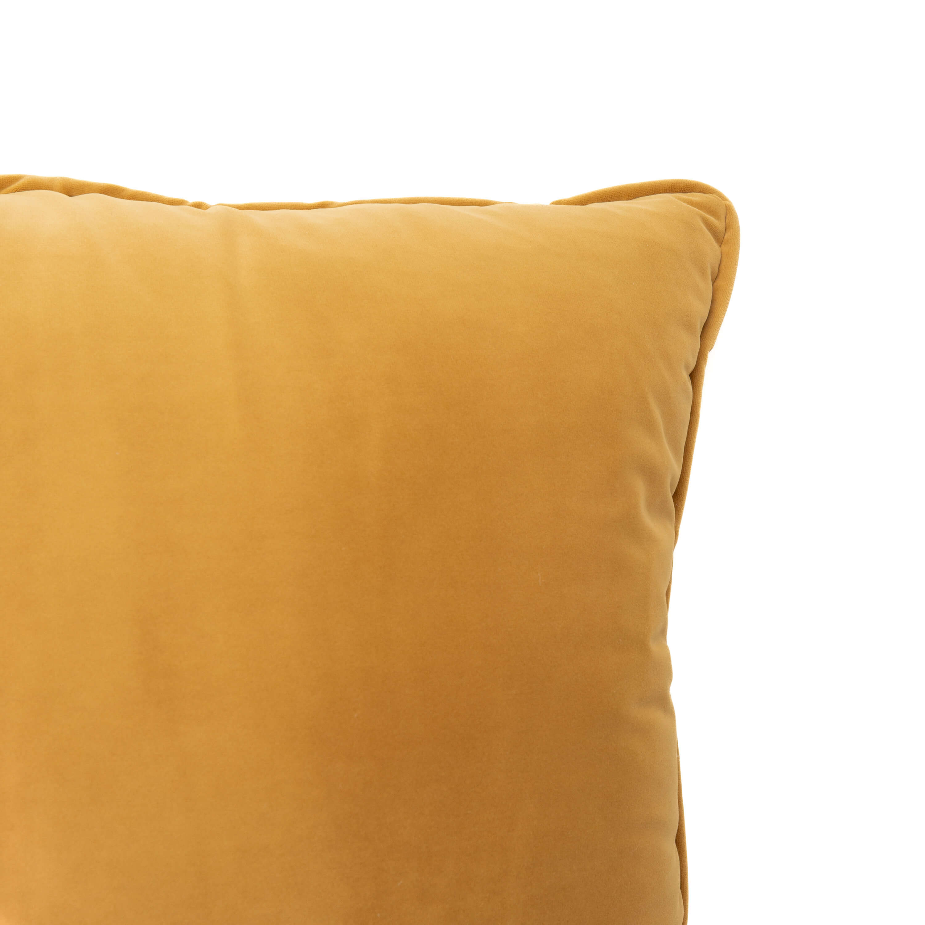 Mustard Velvet Cushion (NS Tesla-17) 1