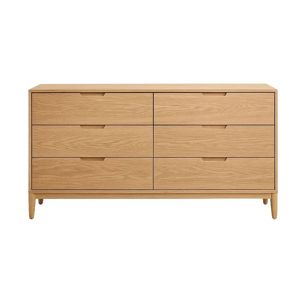 6 Drawers Chest of Drawers - Elegant Design 0