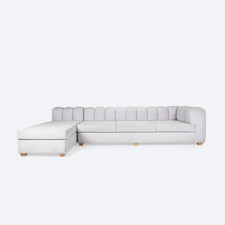 Flutes L Shape Sofa 0