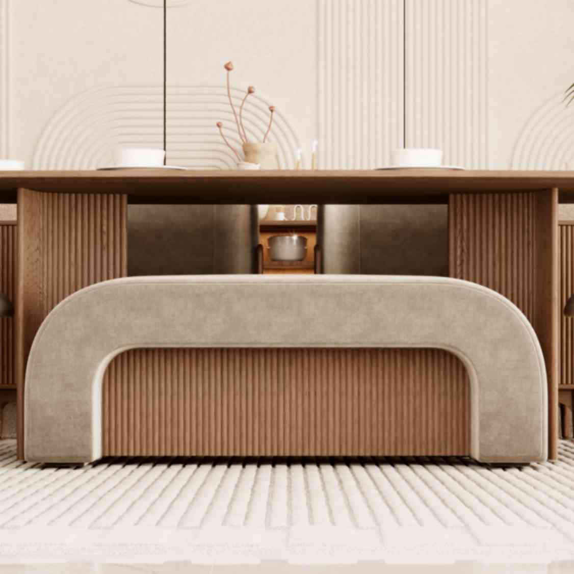 Fern Natural Wood Dining Table 1