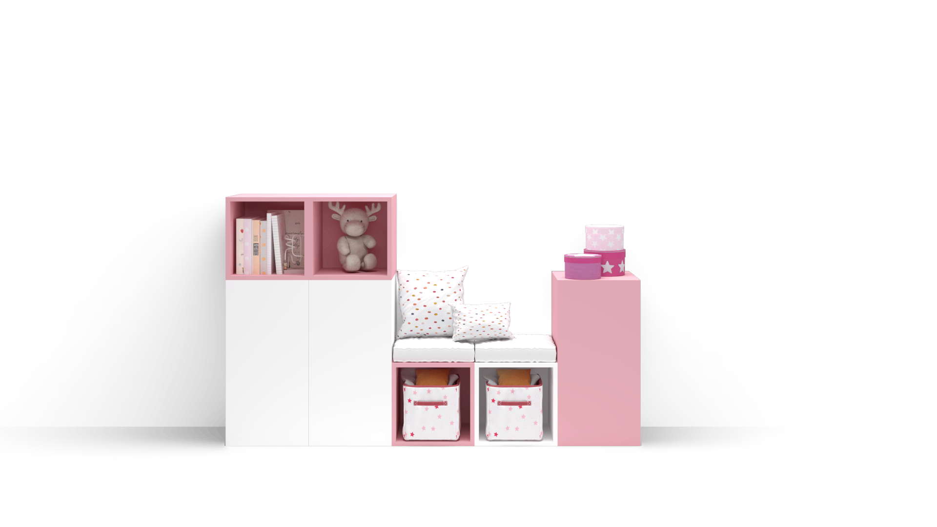 Cubby Storage System with Seating 1