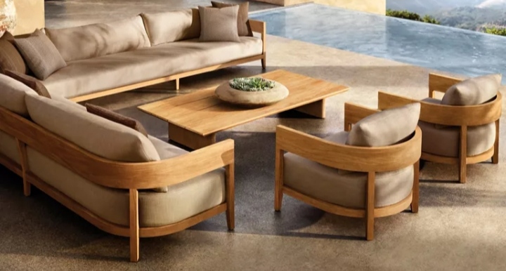 Curve Corner Sofa - Swedish Wood - Waterproof Upholstery 3