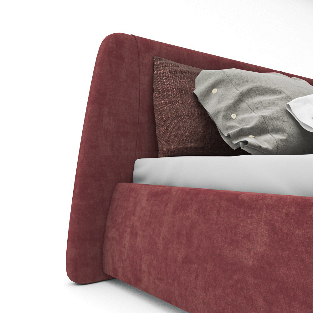 Waly Fully Upholstered Bed - Hippo 162 3