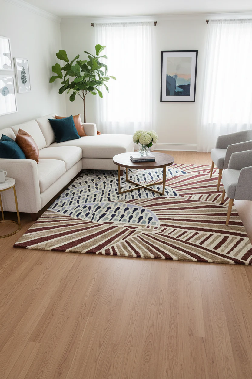 Kyra Hand-Tufted Wool Blend Rug 2