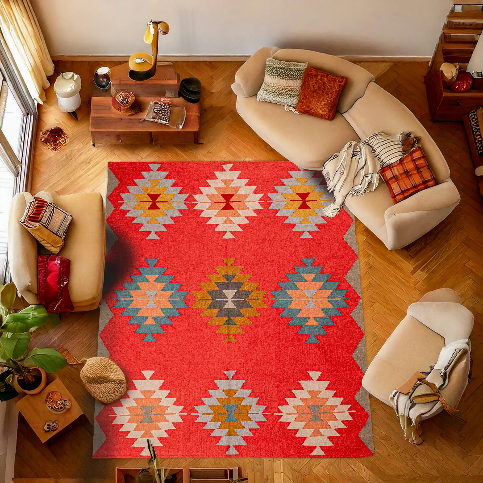 Shearline Rug - Handmade Wool Kilim 2
