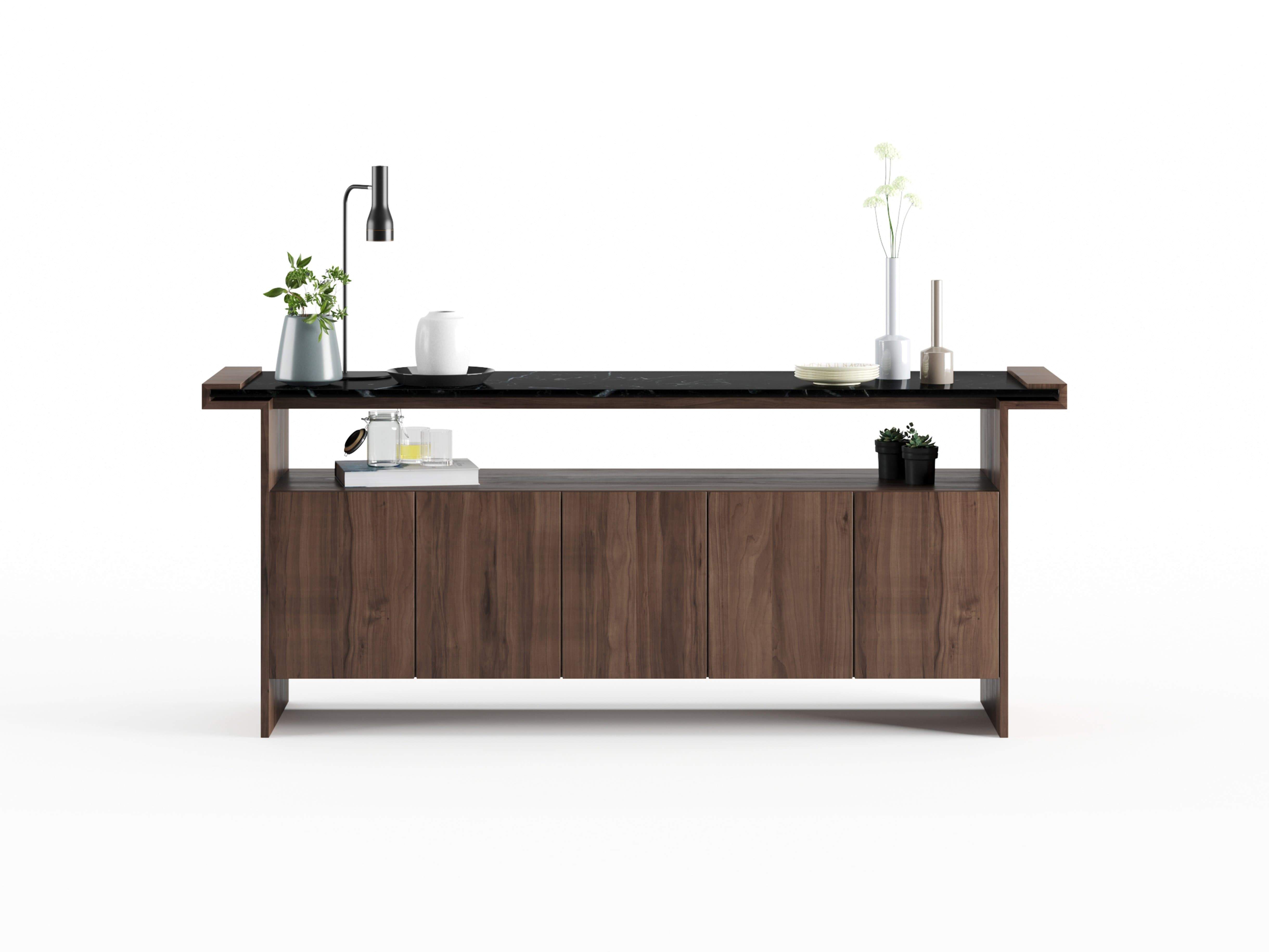 HO.LD Sideboard black marble top 1