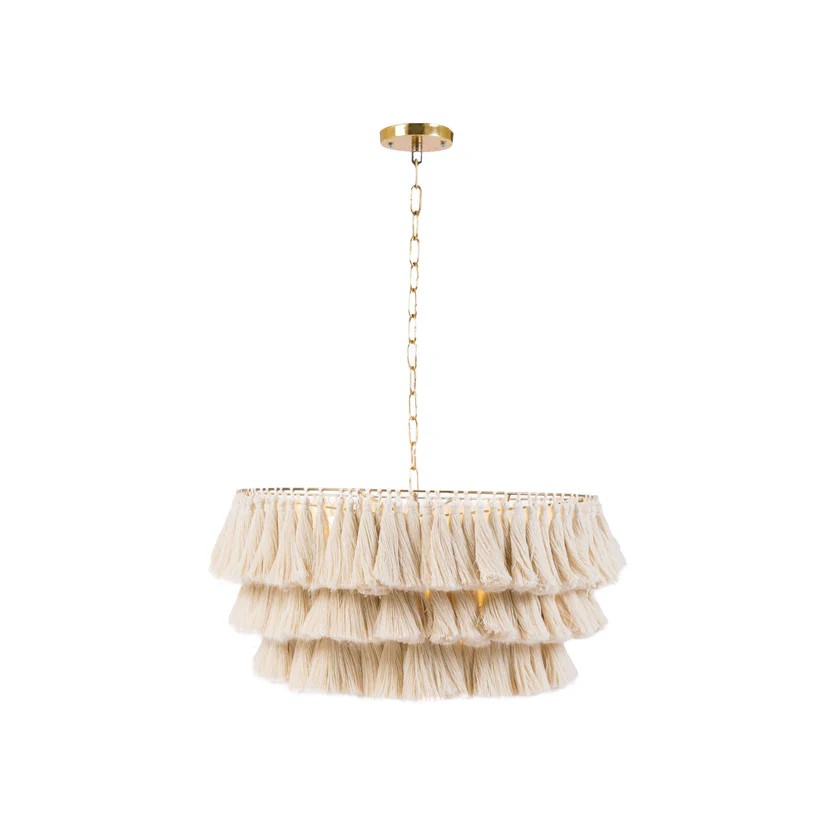 Dove Fella Tassel Chandelier 0