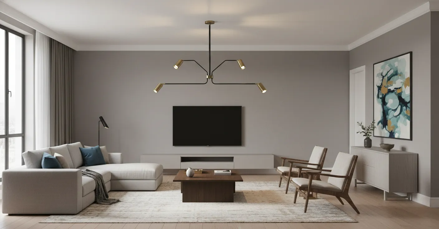 نجفة باتر فلاى 4 سبوت نحاس 1