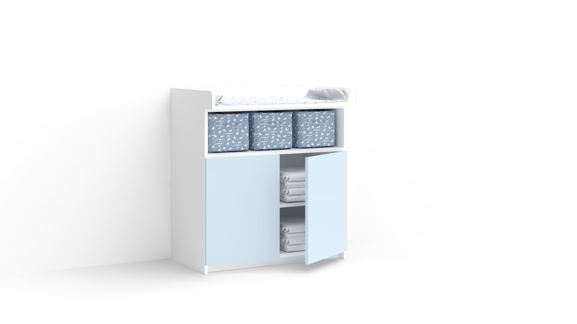 Meda Convertible Changing table (Hinged doors) 2