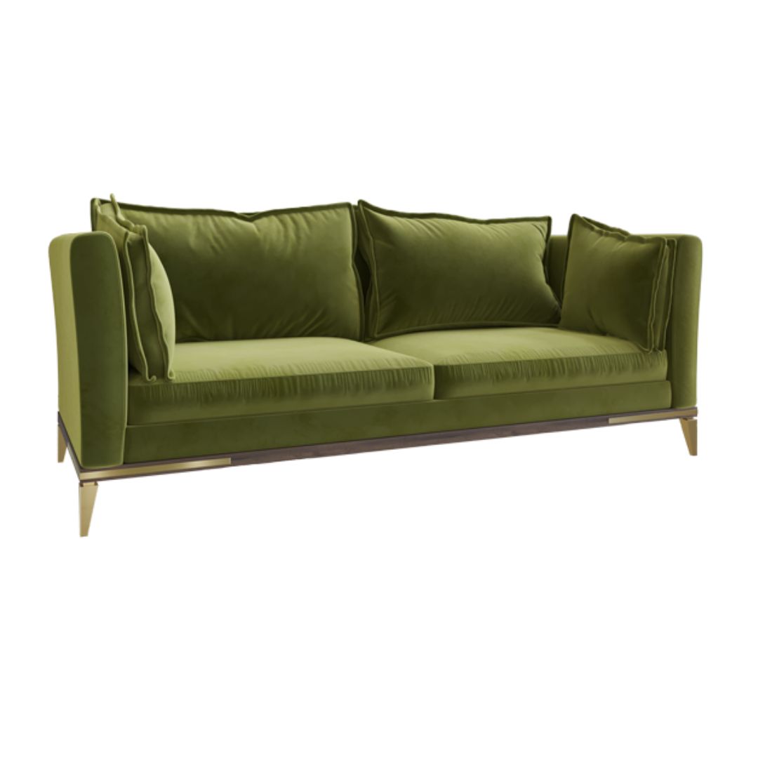 Luxurious Sofa I - Massive Beech Wood - Premium Fabric 0