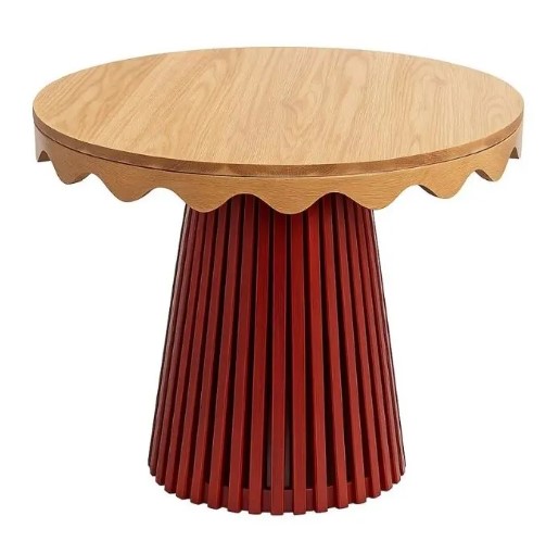 Fluted Wavy Round Dining Table 0