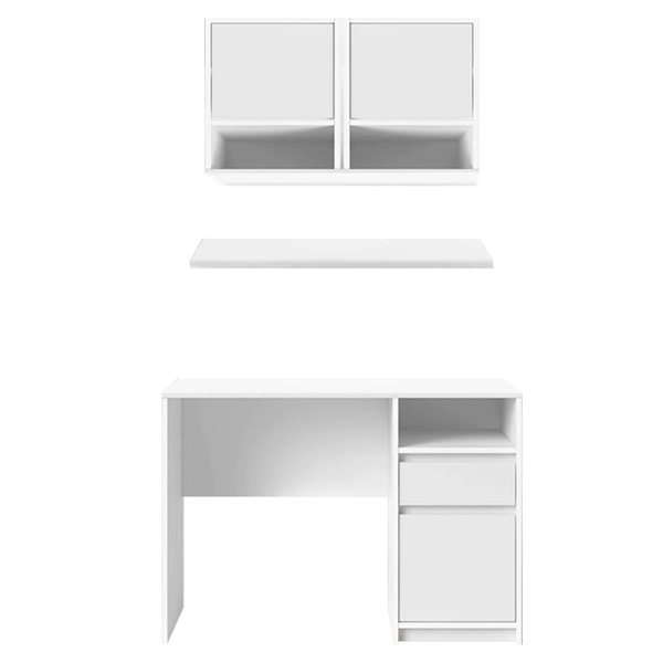 Benny White Lacquer Desk set 0