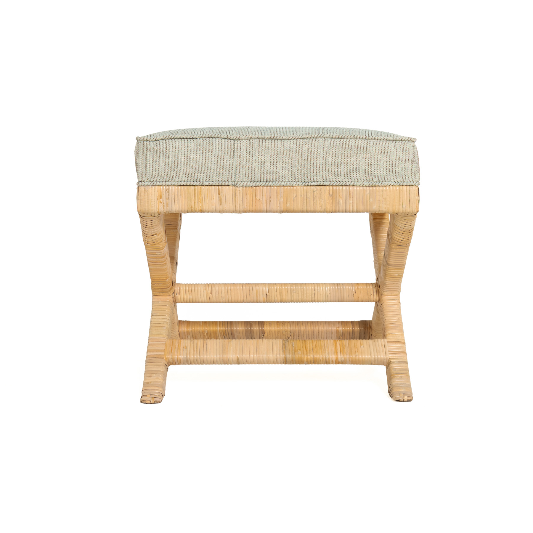 Hamptons X Stool With Cushion 1