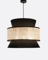 Ceiling Lamp - Black and Beige 0