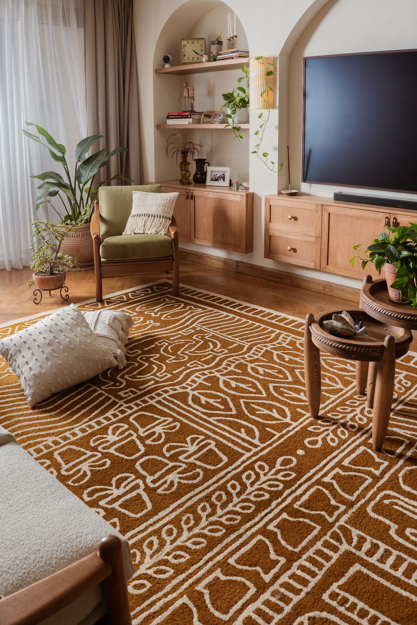 Tunis Orange Rug 1