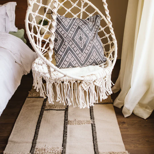 Alba Wool Rug - Handwoven New Zealand Wool With Cotton Base 1