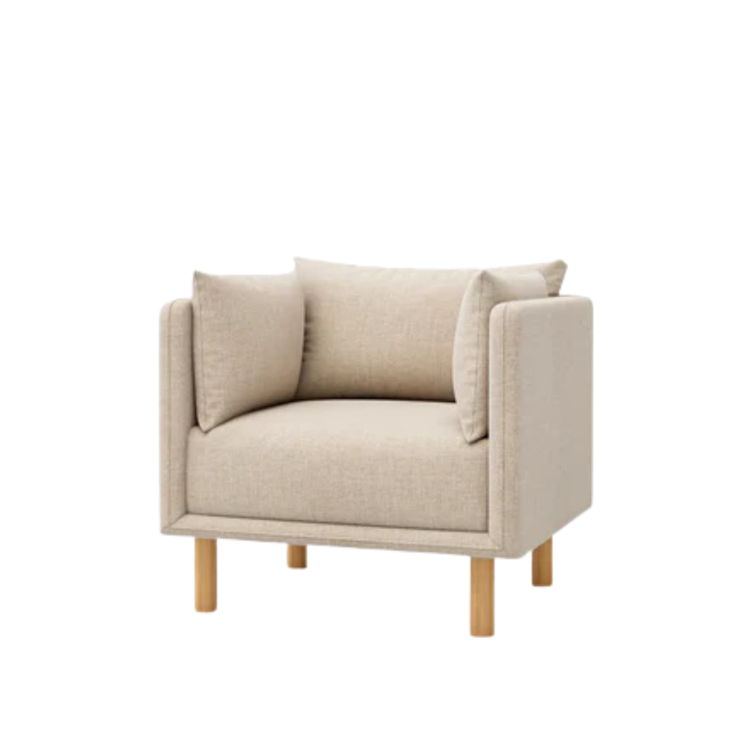 Mcann Wooden Legs Armchair 0
